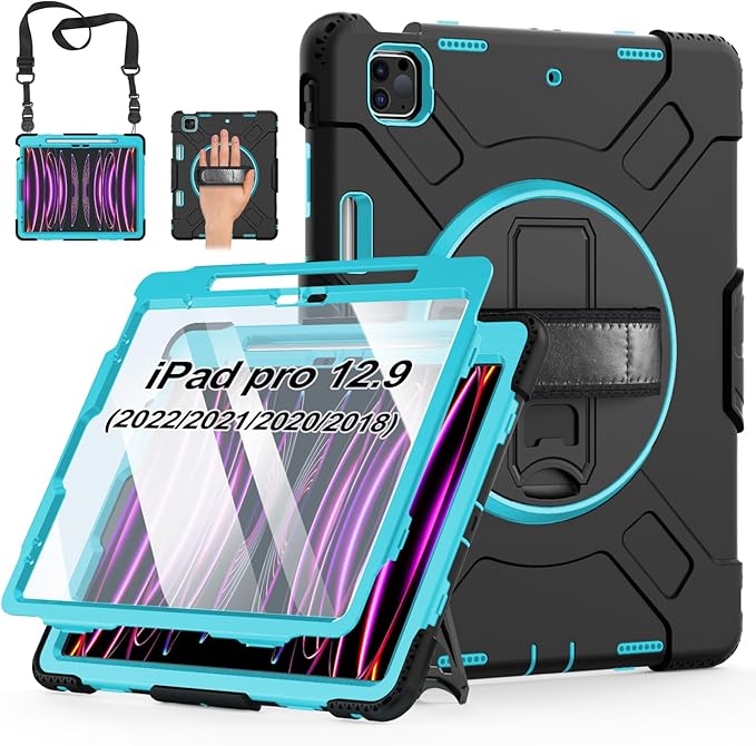 Case for iPad Pro 12.9 2022/2021/ 2020/2018: Cover for iPad Pro 12.9 6th/ 5th/ by MiesherkSTOCK