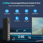 8 Port 2.5G Unmanaged Desktop Ethernet Switch - Image 2