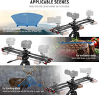 NEEWER 31.5"/80cm Motorized Camera Slider, App Wireless Control DSLR Carbon - Image 5