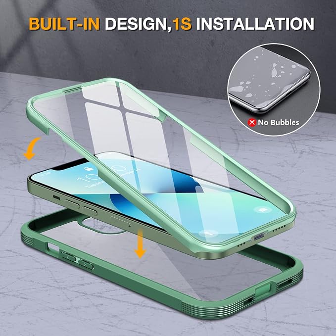 Miracase Compatible with iPhone 13 case 6.1 inch, 2023 New Full-Body Glass - Image 3