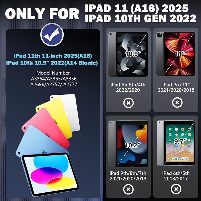 Ambison Case for iPad 11th Generation 11'' 2025/iPad 10th Generation 10.9''2022 - Image 2