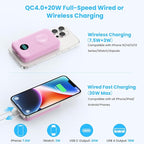Magnetic Portable Charger 10800mAh, 4-in-1 Wireless Power Bank - Image 4
