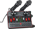 Podcast Equipment Bundle for 2 Mic Tiktok Video Content Creator Kit, Audio by neculogy