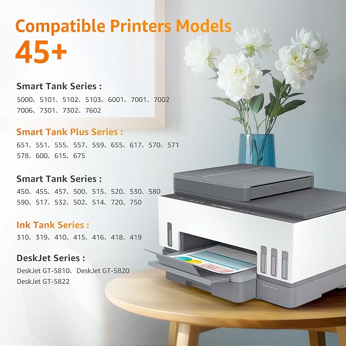 Jeoskarky Compatible for HP 31xl Color HP 32xl Black Ink Bottle for HP Smart - Image 3