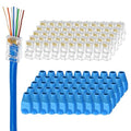 100-Pack Cat 6 Pass Through RJ45 Connectors by Brileine