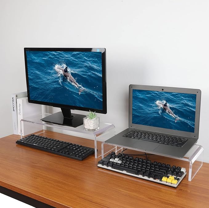 2 Pack Computer Monitor Riser - Image 2