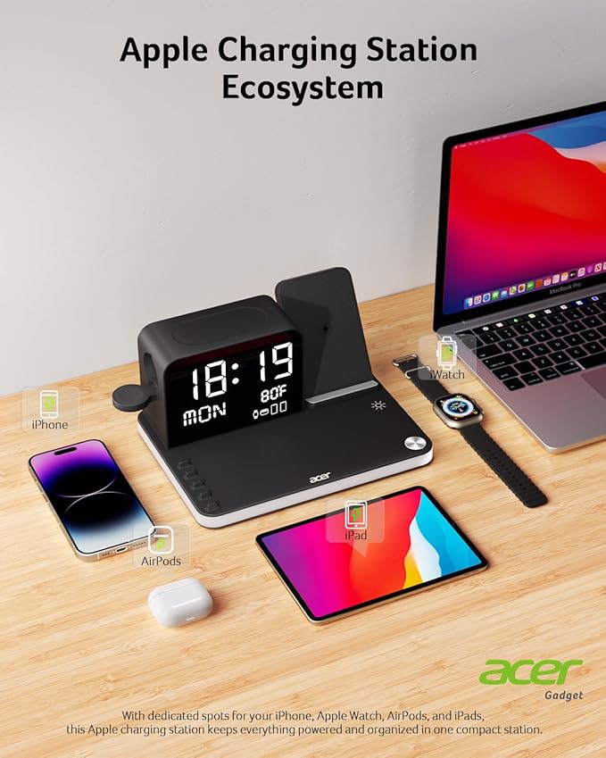 acer 7-in-1 Wireless Charging Station: Charger Stand - Image 3