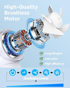 Handheld Fan, Mini Small Portable Turbo Fan, Rechargeable - Image 4