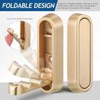 4PCS Gold Foldable Wall Hooks, Metal Folding Hooks Wall Mount, Easy Installation - Image 2