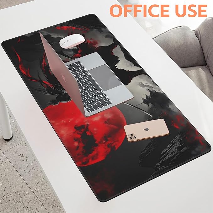 Mouse Pad Large Anime Samurai Non-Slip Gaming Desk Mat - Image 5
