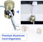 3 Sets Charger Holders for Cords, Adhesive Metal Cord Clips, Cable Management - Image 5