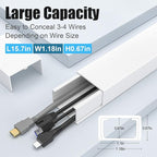 Yecaye Large Cord Hider for 3-4 Wires, Paintable Cord Cover Wall Cable - Image 2