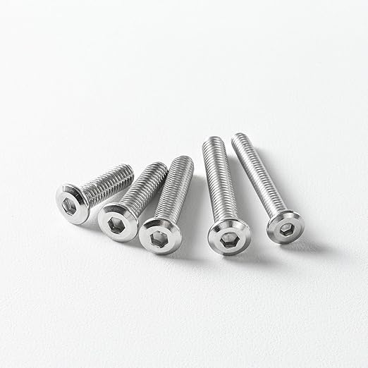 3/16-24 x 3/8" Flat Head Hex Socket Cap Screws Bolts, 304 Stainless Steel 18-8 - Image 3