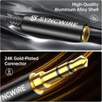Syncwire Headphone Splitter, Nylon-Braided Extension Cable Audio Stereo Y - Image 4