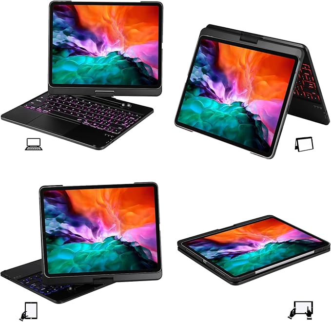 Keyboard Case for iPad Pro 12.9 inch 6th Generation 2022 5th 2021/4th 2020/3rd - Image 5