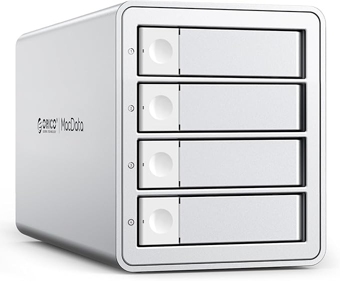 ORICO Daisy Chain 4 Bay Hard Drive Enclosure USB 3.2 Gen 2 Aluminum Das by PioneerDataSolutionPowerYourFuture
