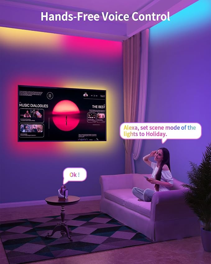 RGB+IC LED Strip Lights, Smart Bluetooth LED Light - Image 8
