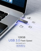 128GB USB Flash Drives, Slim Thumb Drive Portable Pen Drive - Image 2