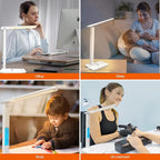 Desk Lamp with Wireless Charger，USB Charging Port, Dimmable Office Desk Light - Image 6