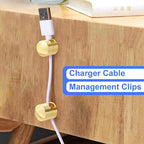 6 Sets Charger Holders for Cords, Adhesive Metal Cord Clips, Cable Management - Image 4