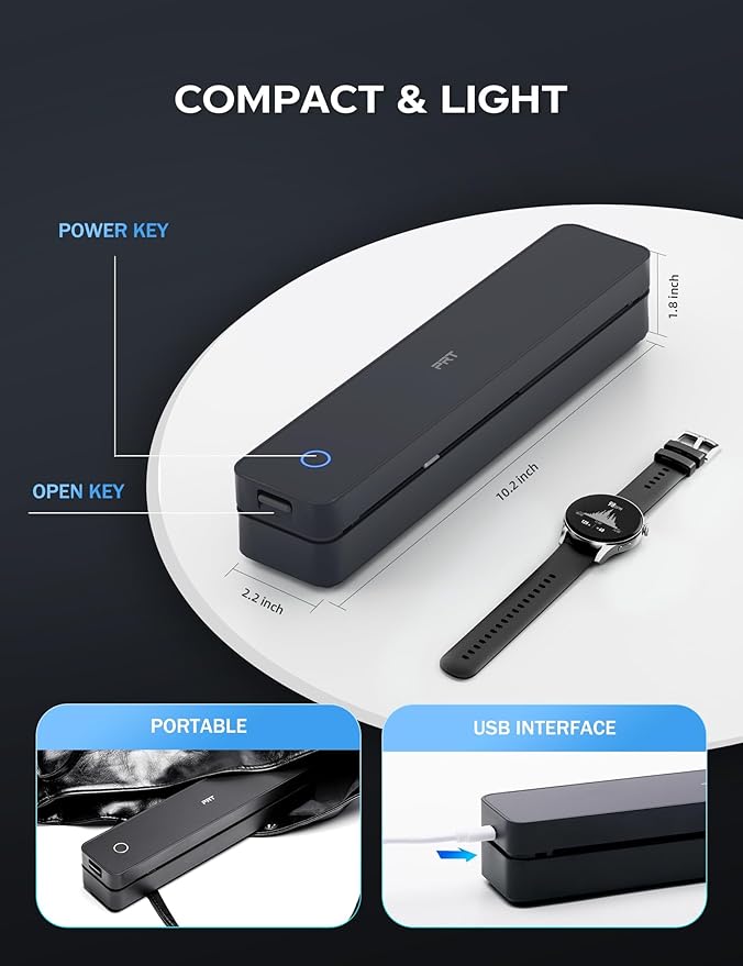 PRT Portable Printer Wireless for Travel, Inkless Bluetooth Compact Mobile - Image 7