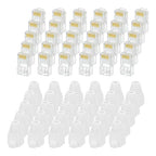 MECCANIXITY 30pcs Cat6 RJ45 Pass Through Connectors, RJ45 Connector 8P8C Gold by MECCANIXITY