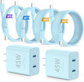 iPhone 16 15 Pro Max Charger Fast Charging, 45W Dual Port USB C Fast Charger by QZIIW