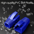 50-Pack RJ45 Boot Cover, Cat6A Cat7 Ethernet Network Cable Strain Relief Boot - Image 3