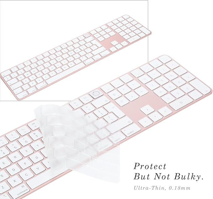 Keyboard Cover for iMac Magic Keyboard Ultra Thin Clear Protector Skin - Image 5