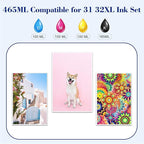 Pristar Compatible with HP 31 32XL Ink Bottle Set Compatible with HP Smart Tank - Image 5