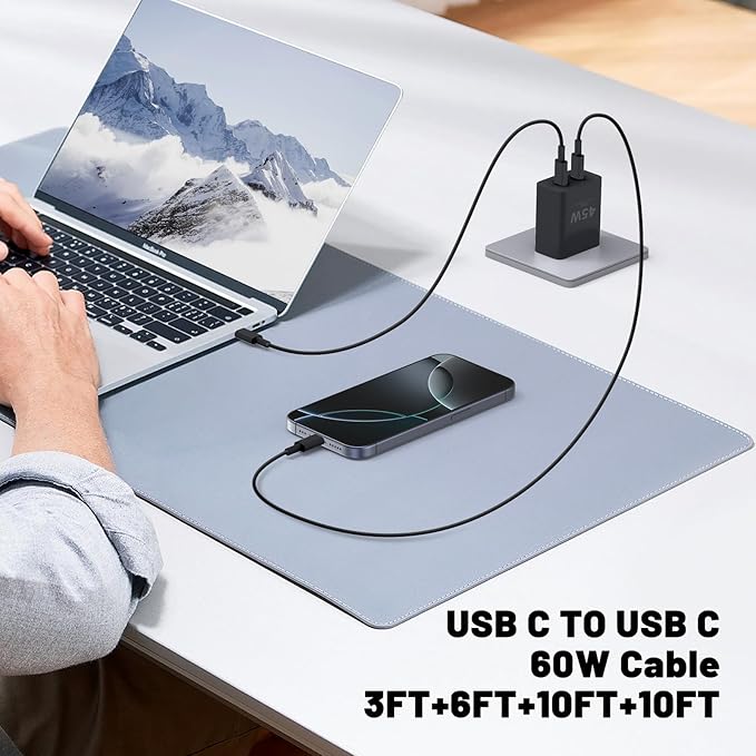 Super Fast Samsung Charger Type C, 45W Dual Port USB C Fast Charger Block & - Image 6