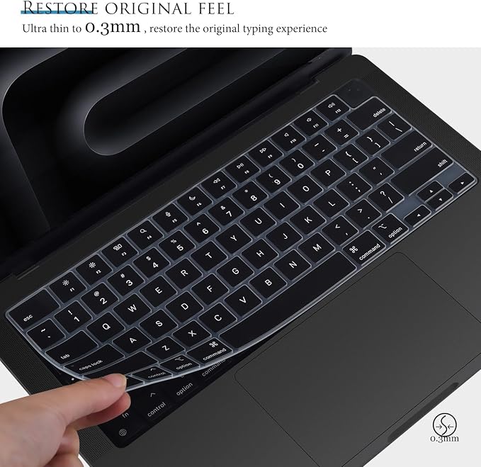 Keyboard Cover for 2024 2023 2022 2021 MacBook Pro 14 inch M4 M3 M2 M1 Pro/Max - Image 4