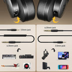 MAONO Studio Monitor Mixing DJ Headphones, 50mm Neodymium Driver Over Ear Wired - Image 3
