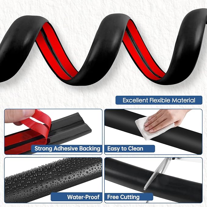 Floor Cord Cover for Wires on Floor Self Adhesive Cord Hider Floor Cable - Image 2