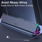 LENRUE Computer Speakers for Desktop, PC Speakers - Image 6