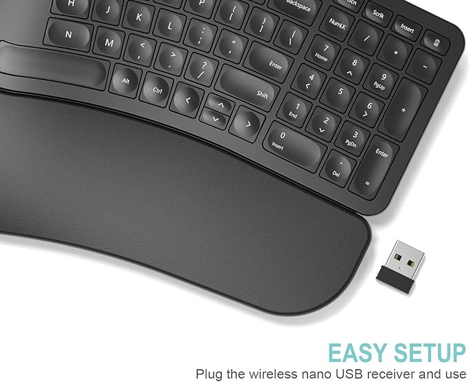 Arteck Split Ergonomic Keyboard - Image 4