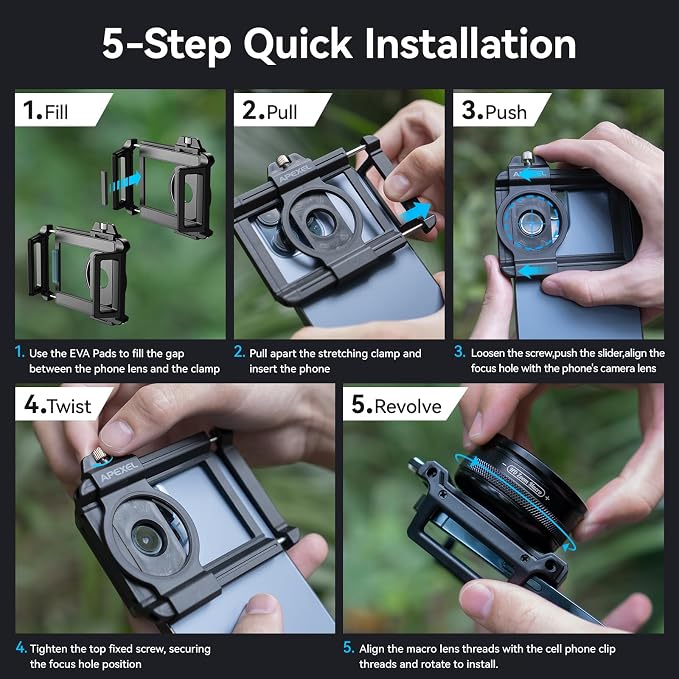 Macro Lens Kit for Smartphone, 10-20X Micro Phone Lens - Image 7