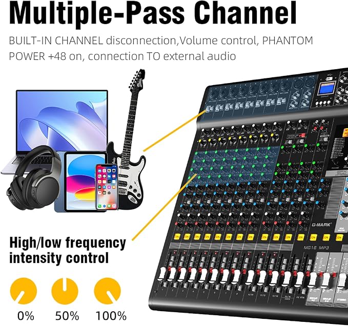 Audio Mixer Bluetooth G-MARK Professional Mixer Usb Interface Sound Board - Image 8