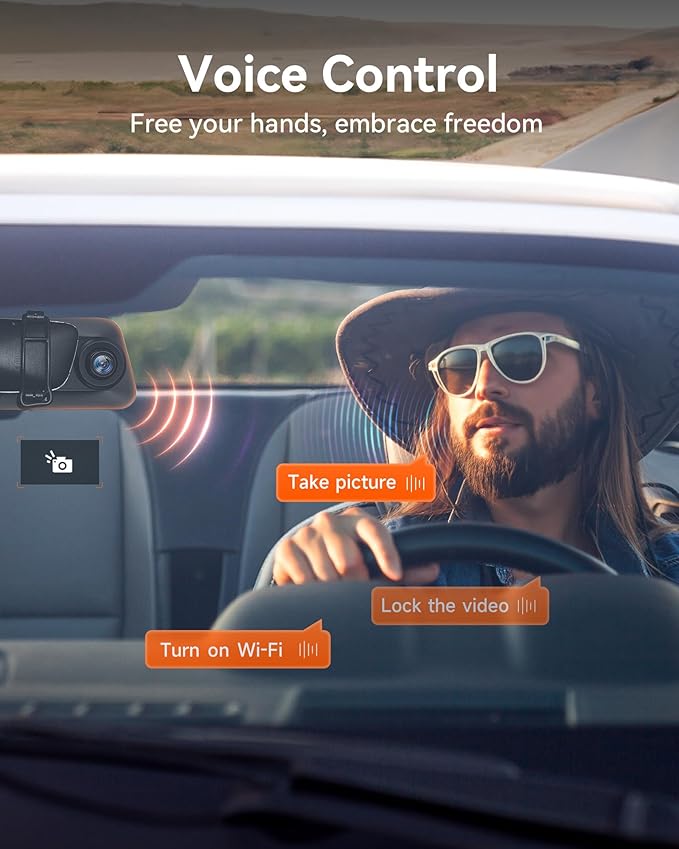 WOLFBOX 12" 4K Rear View Mirror Camera - Image 4
