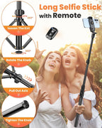 Victiv 71" Phone Tripod, Camera Stand Tripod - Image 3