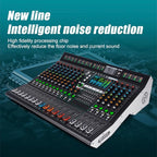 MD-14 14-Channel Professional Audio Mixer, 99 DSP Effects, LED Display - Image 5