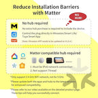 Minoston Outdoor Smart Plug, Matter Smart Plug, Smart Home Wi-Fi Outlet IP65 - Image 9