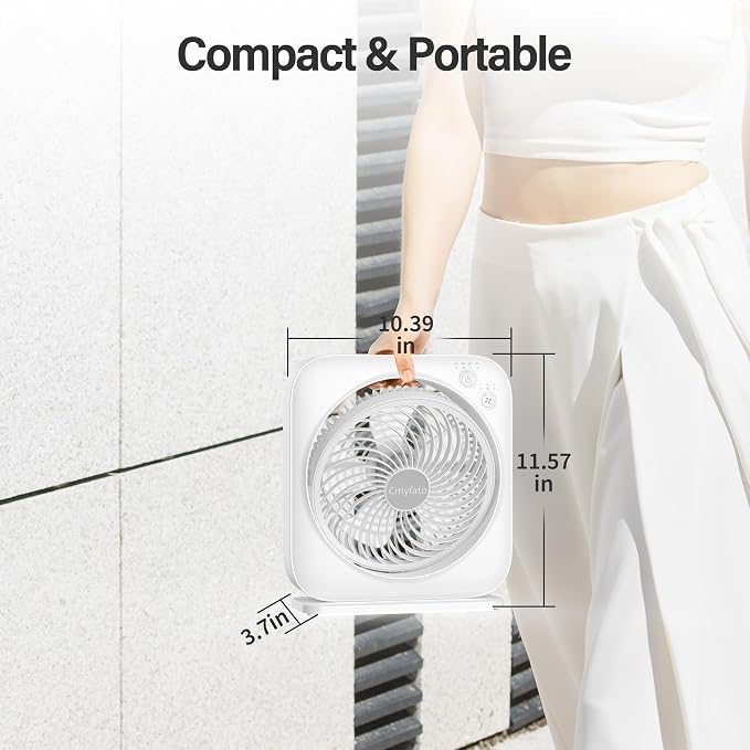 Portable Table fan, Window Fan, Small Box Fan - Image 6