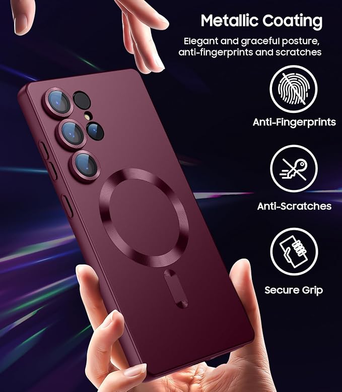 Magnetic for Samsung Galaxy S25 Ultra Case Slim Soft Silicone Bumper Shockproof - Image 6