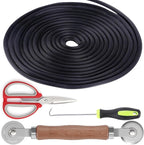 4 in 1 Window Screen Repair Tool Kit, Including 32Ft Spline, Steel Roller Tool by Unknown