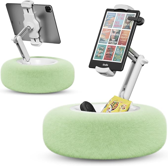 Kindle/Tablet Pillow Stand for Reading, Adjustable Tablet Pillow Stand for Lap by SupeDesk