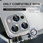 Choiche [3+1 for iPhone 13 Pro/iPhone 13 Pro Max Camera Lens Protector Bling - Image 2