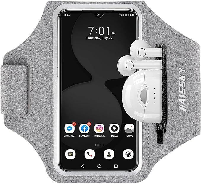 Running Armband with Earphone Bag Cell Phone Armband by HAISSKY