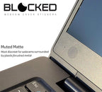 BLOCKED Stackable Webcam/Camera Vinyl Covers | 95 Low-Tack Restickable Webcam - Image 5