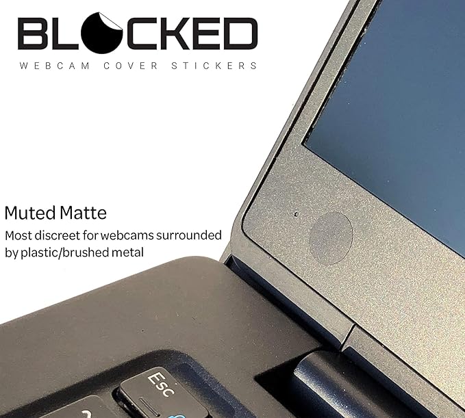 BLOCKED Stackable Webcam/Camera Vinyl Covers | 95 Low-Tack Restickable Webcam - Image 5